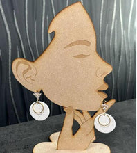 Load image into Gallery viewer, Lightweight Polymer Clay Earrings, Modern Minimalist Statement Earrings, stainless steel 14k Gold Over Brass Ear Wires, Hypoallergenic