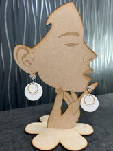 Load image into Gallery viewer, Lightweight Polymer Clay Earrings, Modern Minimalist Statement Earrings, stainless steel 14k Gold Over Brass Ear Wires, Hypoallergenic