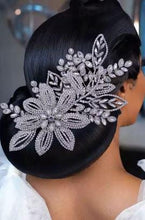 Load image into Gallery viewer, Sparkly Silver Brooch Bouquet, Crystal Rhinestone Wedding Flowers