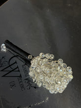 Load image into Gallery viewer, Crystal AB Boutonniere or Wrist Corsage: Silver Wedding Cuff