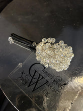 Load image into Gallery viewer, Crystal AB Boutonniere or Wrist Corsage: Silver Wedding Cuff