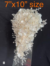 Load image into Gallery viewer, Ivory Pearl & Crystal Bridal Bouquet Rhinestone Wedding bouquet Silver brides Flowers