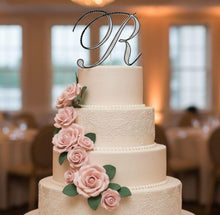 Load image into Gallery viewer, Swarovski Crystal Letter Cake Topper:Bling Wedding Decoration