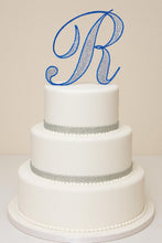 Load image into Gallery viewer, Swarovski Crystal Letter Cake Topper:Bling Wedding Decoration