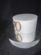 Load image into Gallery viewer, Gold Rhinestone Number Cake Topper: Swarovski Crystal Anniversary