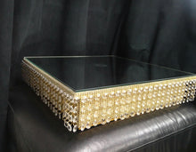 Load image into Gallery viewer, Diamante Cake Separator with LED Lights: Faux Crystal Wedding Display