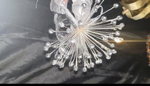Load image into Gallery viewer, Crystal Wedding Bouquet: AB Glass Beads, Silver Wire, Ribbon Handle