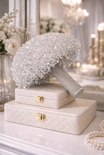 Load image into Gallery viewer, Swarovski Crystal Wedding BouquetClear/silver beads- Gold/Silver