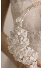 Load image into Gallery viewer, Crecsent Pearl & Lily bouquet : Crystal Rhinestone Bridal flowers