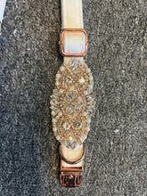 Load image into Gallery viewer, Personalised Luxury Velvet Dog Collar: Silver Rhinestones & Pearls, Wedding Pet Collar