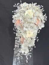 Load image into Gallery viewer, Luxury Ivory Rose Bridal Keepsake Bouquet – Handmade Heirloom Wedding Bouquet: