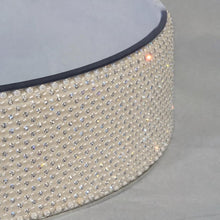 Load image into Gallery viewer, Pearl & Real Crystal Wedding Cake Stand | Custom Size Pearl Cake Stand | Luxury Wedding Dessert Display Stand