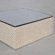 Load image into Gallery viewer, Pearl & Real Crystal Wedding Cake Stand | Custom Size Pearl Cake Stand | Luxury Wedding Dessert Display Stand