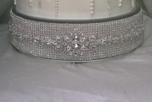 Load image into Gallery viewer, Crystal Wedding cake stand Rhinestone cake plateau Rhinestone Diamante Diamonte - REAL rhinestones by Crystal wedding uk