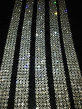 Load image into Gallery viewer, Luxury Crystal Diamante Cake Trim | Couture Wedding Cake Banding with Glass Crystals (1 Yard)