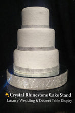 Load image into Gallery viewer, Crystal Rhinestone Cake Stand – Luxury Dessert Display