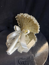 Load image into Gallery viewer, Pearl Bridal Bouquet: Vintage Style Glass Pearl Wedding Posy