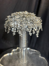 Load image into Gallery viewer, Wedding bouquet Rhinestone round posy Brides Bouquet Crystal brides Bouquet Non Floral Keepsake Crystal Bridal Bouquet, Round Posy