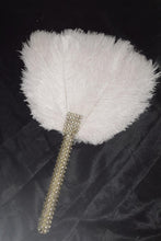 Load image into Gallery viewer, Ostrich Feather Fan – Gatsby Wedding Bouquet Alternative