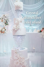 Load image into Gallery viewer, Chandelier Cake Stand: Luxury Wedding cake holder with LED Lights