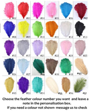 Load image into Gallery viewer, Ostrich Feather Fan Wedding Bouquet – Crystal & Pearl Bridal Fan, Gatsby Alternative Bridal Bouquet, Handmade Feather Bridal Accessory