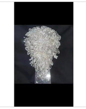Load image into Gallery viewer, Wedding bouquet Rhinestone Cascade Brides Bouquet Crystal brides Bouquet, Non Floral Keepsake
