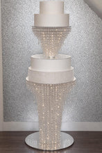 Load image into Gallery viewer, Wedding Cake Table & Riser Set of 2 Crystal cake LED display set