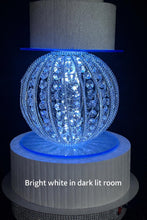 Load image into Gallery viewer, Round cake separator sphere crystal cake divider light up wedding cake display
