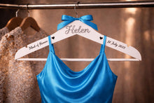 Load image into Gallery viewer, Personalised Hangers/ Swarovski crystal name Engraved Hangers Bride & Bridesmaid/Wedding Gift/ Bridal Dress Hanger/Wedding Hanger/