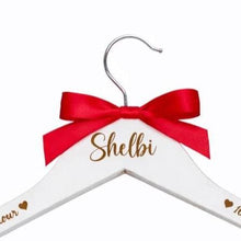 Load image into Gallery viewer, Personalised Hangers/Engraved Hangers Bride & Bridesmaid/Wedding Gift/Personalized Bridal Dress Hanger/Wedding Hanger/ Wedding favors/Hanger