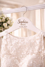 Load image into Gallery viewer, Personalised Hangers/Engraved Hangers Bride & Bridesmaid/Wedding Gift/Personalized Bridal Dress Hanger/Wedding Hanger/ Wedding favors/Hanger