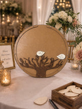 Load image into Gallery viewer, Personalised Last Name Guest Book, Unique Guest Book, Custom Alternative Guest Book, Wooden Guest Book, Wedding Ceremony Guestbook Sign
