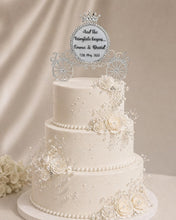 Load image into Gallery viewer, Swarovski Crystal Carriage Cake Topper: Fairytale Wedding Decoration