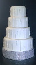 Load image into Gallery viewer, Rhinestone cake stand, many colours by Crystal wedding uk
