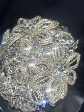 Load image into Gallery viewer, Crystal Wedding Bouquet: Diamanté Rhinestone Bridal bouquet brides flowers Posy Keepsake