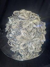 Load image into Gallery viewer, Crystal Wedding Bouquet: Diamanté Rhinestone Bridal bouquet brides flowers Posy Keepsake