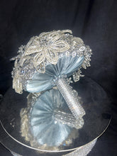 Load image into Gallery viewer, Crystal Wedding Bouquet: Diamanté Rhinestone Bridal bouquet brides flowers Posy Keepsake