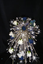 Load image into Gallery viewer, Rose fall Crystal cascade bouquet Wedding bridal flowers by Crystal wedding uk