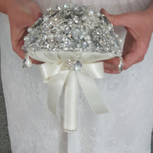 Load image into Gallery viewer, Brooch bouquet, jewel only bouquet, Full jeweled bouquet. by Crystal wedding uk
