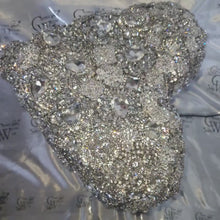 Load and play video in Gallery viewer, BROOCH BOUQUET Heart shaped brooch bouquet valentine jewel heart wedding bouquet. by Crystal wedding uk