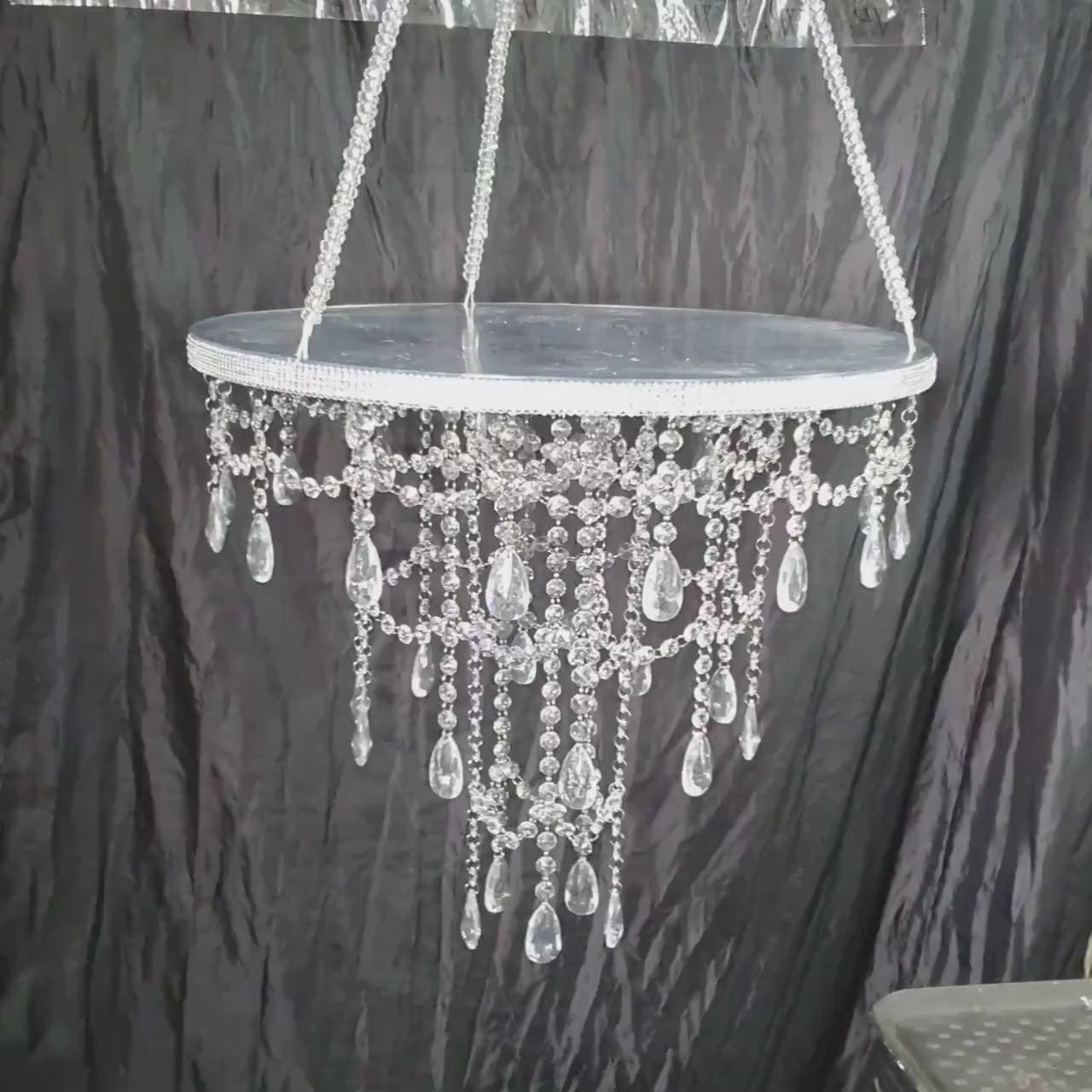 Fake crystal deals chandelier