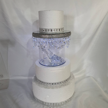 Load image into Gallery viewer, Drape Glass slipper cake separator shoe wedding cake separator ,cake divider