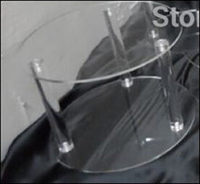 Load image into Gallery viewer, Crystal cake stand, Real glass beads chandelier style by Crystal wedding uk