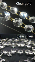 Load image into Gallery viewer, Suspended  chandelier cake  platform plexi glass ,cake Swing,   gold, rose gold or  silver, Faux  crystal beads + L.E.D lights