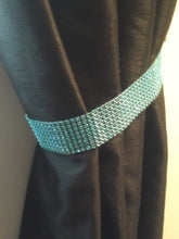 Load image into Gallery viewer, Curtain tie backs, Pair (x2) Of Diamante Effect Crystal, MAGNETIC hold Backs for Curtains   NO STONES