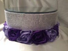 Load image into Gallery viewer, Wedding cake stand, Rose & rhinestone design cake, Premium glass crystal rhinestones.