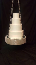 Load image into Gallery viewer, Suspended  plateau Swing cake stand Swarovski crystal rhinestones
