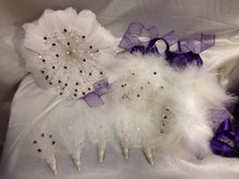Load image into Gallery viewer, Crystal and Feather brides bouquet,
