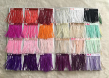 Load image into Gallery viewer, Ostrich PLUME Feather Fan 16" bouquet luxury alternative Bouquet Great Gatsby wedding style -ANY COLOUR Artificial bouquet