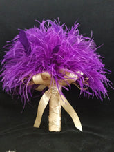 Load image into Gallery viewer, Feather bouquet, Artificial alternative feather bouquet & grooms buttonhole - made especially for you!